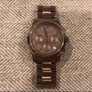 Brown Micheal Kors Runway watch